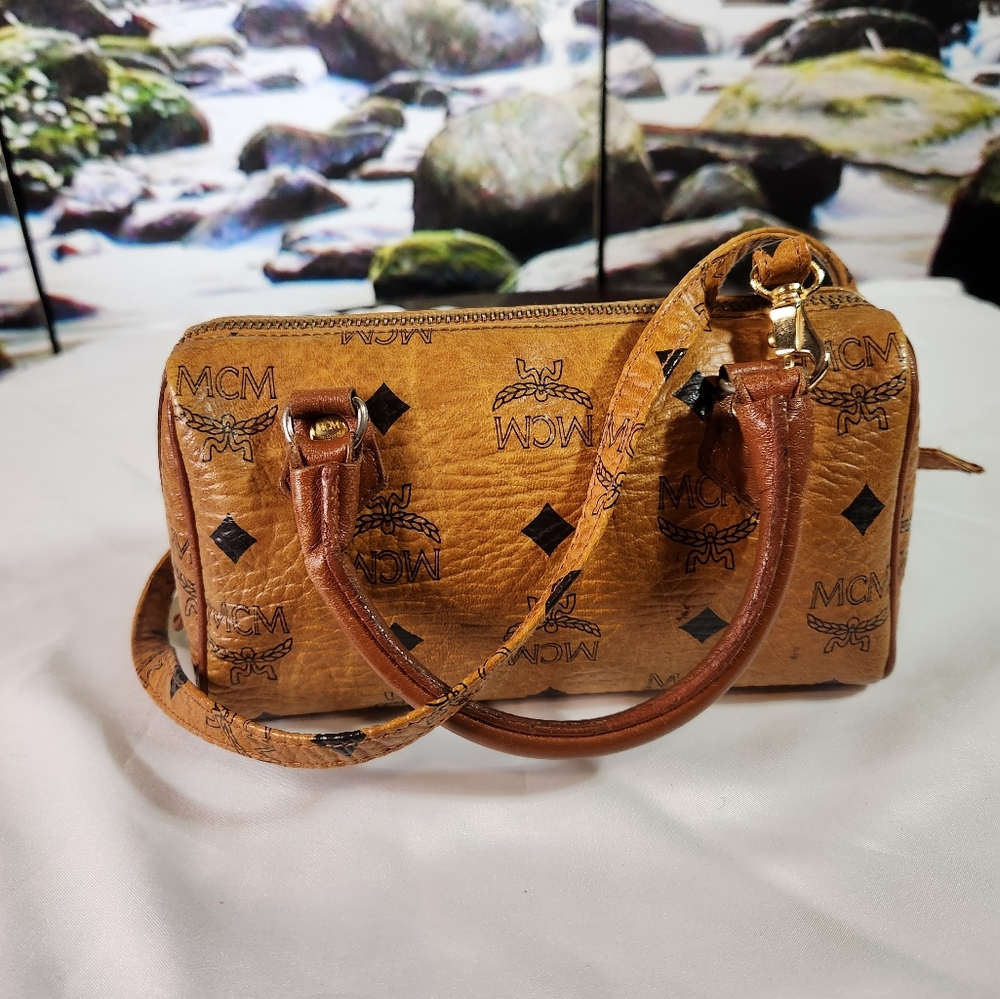 *SOLD* MCM Mini Visetos Boston Bag - Picture 2 of 12
